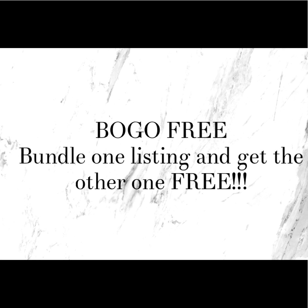 Multiple items in each listing. Bundle 1 listing & receive the second one free.